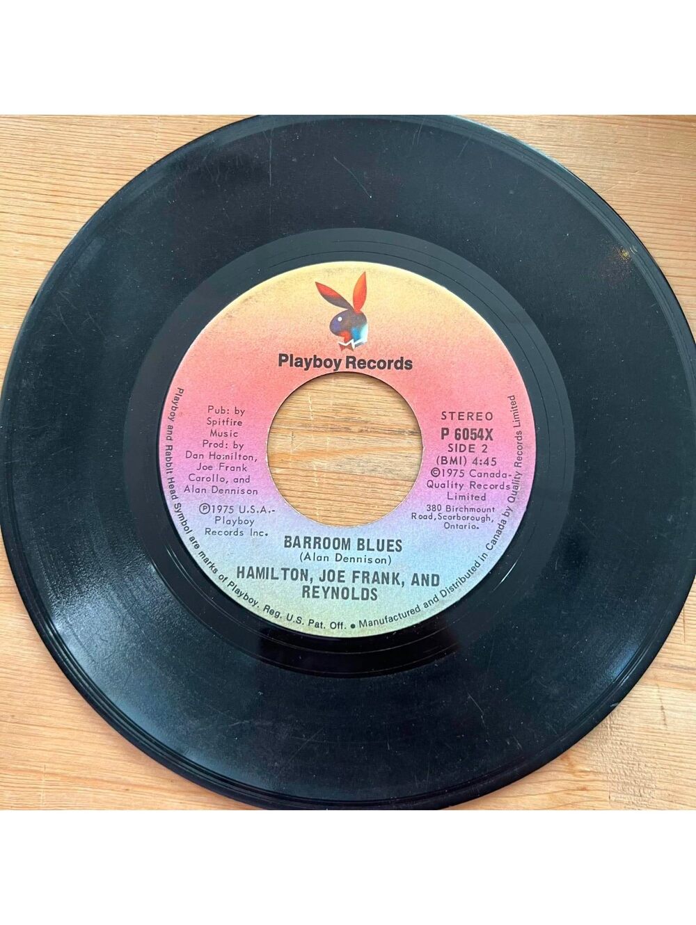Hamilton, Joe Frank, and Reynolds-Barroom Blues/Winners and Losers 45rpm VG+ R08